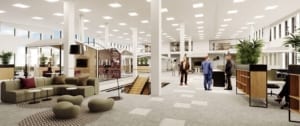 Store åpne flater gir stor frihet til utforming av kontorlokalene